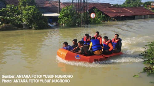 pengunsi banjir di demak dan kudus